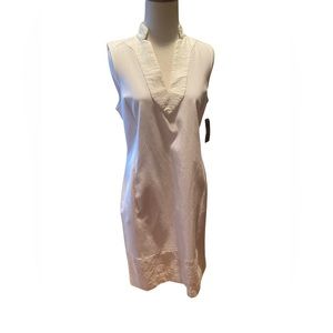 NWT - White Sleeveless Cotton Dress